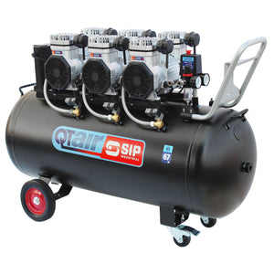SIP QT AIR DD 4.5hp 200ltr Ultra Low Noise Compressor & Hose Reel Package - SIP-05498AHR15 - SIP Tools UK - Trade Counter Direct