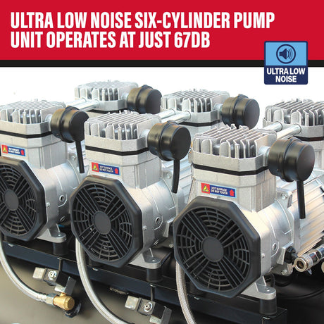 SIP QT AIR DD 4.5hp 200ltr Ultra Low Noise Oil-Free Direct Drive Compressor - SIP-05498 - SIP Tools UK - Trade Counter Direct