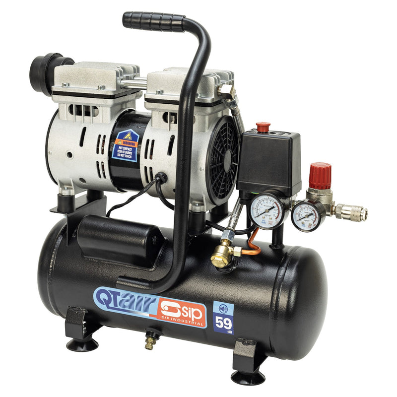 SIP QT AIR DD 6ltr Ultra Low Noise Oil-Free Direct Drive Compressor - SIP-05398 - SIP Tools UK - Trade Counter Direct