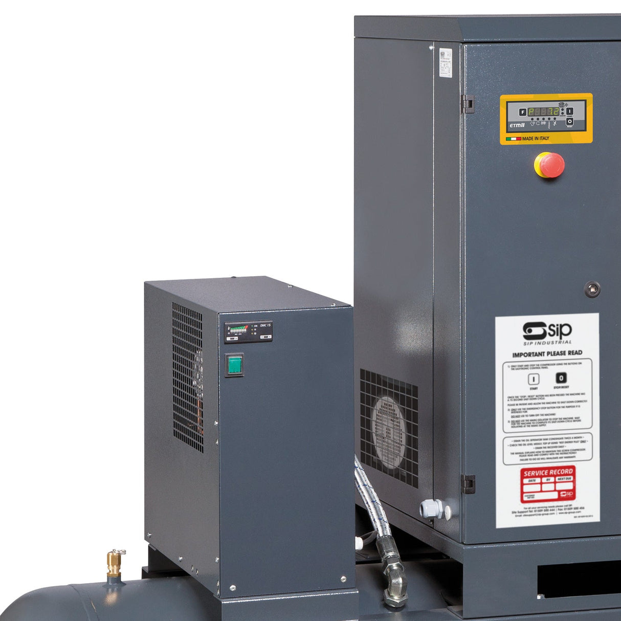 SIP RS08-10-270BD/RD 270ltr Rotary Screw Compressor with Dryer - SIP-06322 - SIP Tools UK - Trade Counter Direct