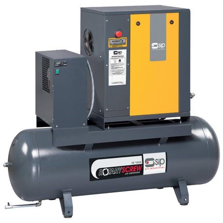 SIP RS5.5-10-270BD/RD 270ltr Rotary Screw Compressor with Dryer - SIP-06303 - SIP Tools UK - Trade Counter Direct