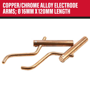 SIP Spot Welder 120mm Arms with Swan Neck Electrodes (ø 16mm) - SIP-25416 - SIP Tools UK - Trade Counter Direct