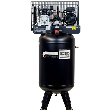 SIP VN3/150-SB 150ltr Vertical Belt Drive Compressor - SIP-06323 - SIP Tools UK - Trade Counter Direct