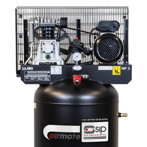 SIP VN3/150-SB 150ltr Vertical Belt Drive Compressor - SIP-06323 - SIP Tools UK - Trade Counter Direct