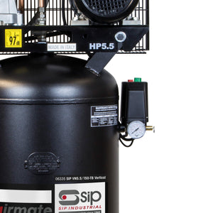 SIP VN5.5/150-TB 150ltr Vertical Belt Drive Compressor - SIP-06335 - SIP Tools UK - Trade Counter Direct