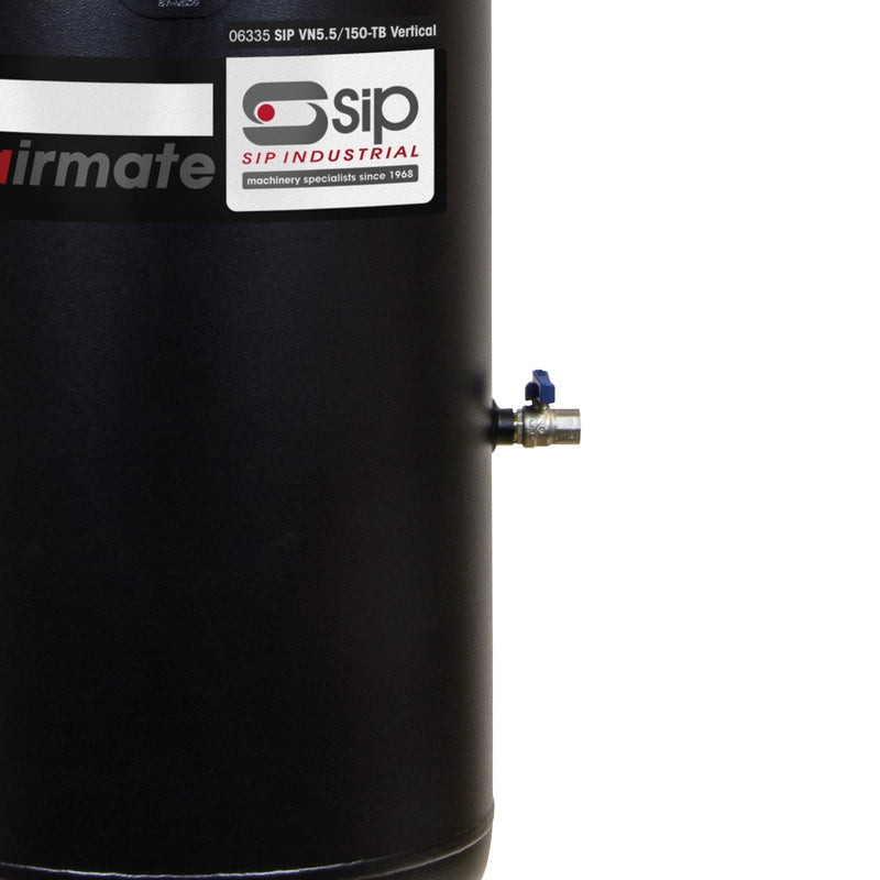 SIP VN5.5/150-TB 150ltr Vertical Belt Drive Compressor - SIP-06335 - SIP Tools UK - Trade Counter Direct
