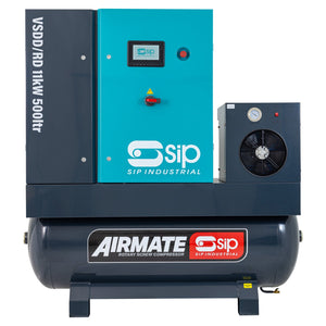 SIP VSDD/RD 11kW 10bar 500ltr 400v Rotary Screw Compressor with Dryer - SIP-08272 - SIP Tools UK - Trade Counter Direct