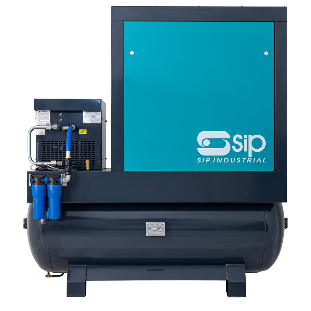 SIP VSDD/RDF 11kW 8bar 500ltr 400v Rotary Screw Compressor with Dryer & Filter - SIP-08277 - SIP Tools UK - Trade Counter Direct