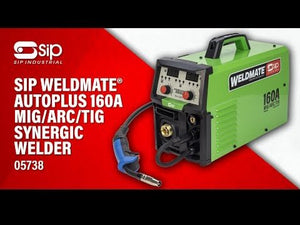 SIP WELDMATE® AUTOPLUS 160A MIG/ARC/TIG Synergic Welder - SIP-05738 - SIP Tools UK - Trade Counter Direct