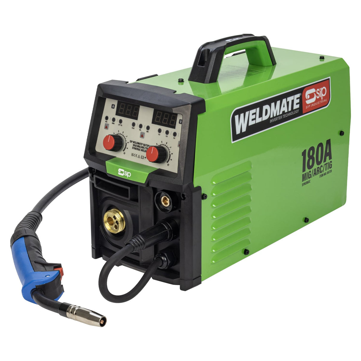 SIP WELDMATE® AUTOPLUS 180A MIG/ARC/TIG Synergic Welder - SIP-05739 - SIP Tools UK - Trade Counter Direct
