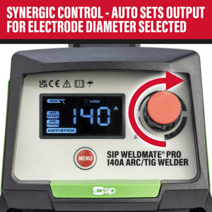 SIP WELDMATE® PRO 140A ARC/TIG Inverter Welder - SIP-05690 - SIP Tools UK - Trade Counter Direct