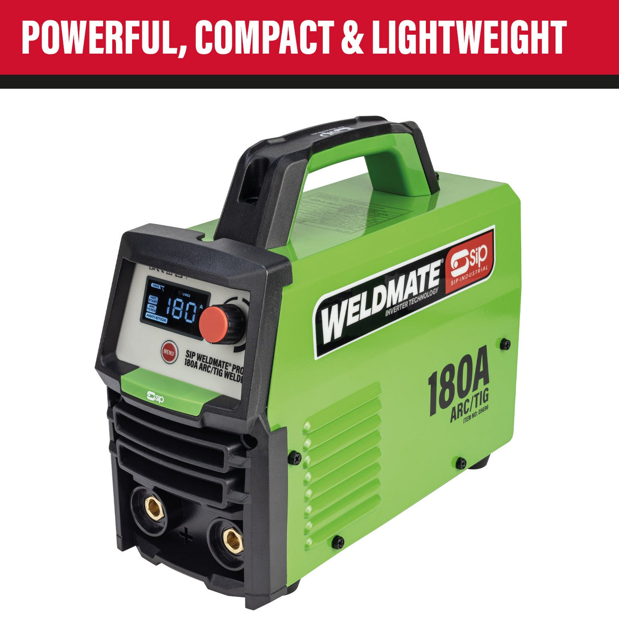 SIP WELDMATE® PRO 180A ARC/TIG Inverter Welder - SIP-05696 - SIP Tools UK - Trade Counter Direct