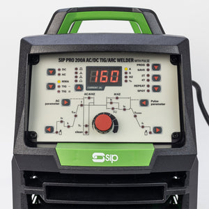 SIP WELDMATE® PRO 200A AC/DC TIG/ARC Inverter Welder with Pulse - SIP-05795 - SIP Tools UK - Trade Counter Direct