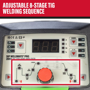 SIP WELDMATE® PRO 200A DC TIG/ARC Inverter Welder - SIP-05695 - SIP Tools UK - Trade Counter Direct