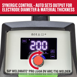SIP WELDMATE® PRO 200A DV ARC/TIG Inverter Welder - SIP-05691 - SIP Tools UK - Trade Counter Direct