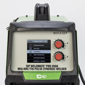 SIP WELDMATE® PRO 200A MIG/ARC/TIG Pulse Synergic Inverter Welder - SIP-05735 - SIP Tools UK - Trade Counter Direct