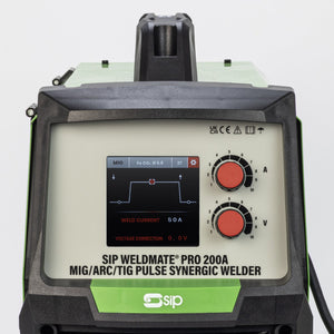 SIP WELDMATE® PRO 200A MIG/ARC/TIG Pulse Synergic Inverter Welder - SIP-05735 - SIP Tools UK - Trade Counter Direct