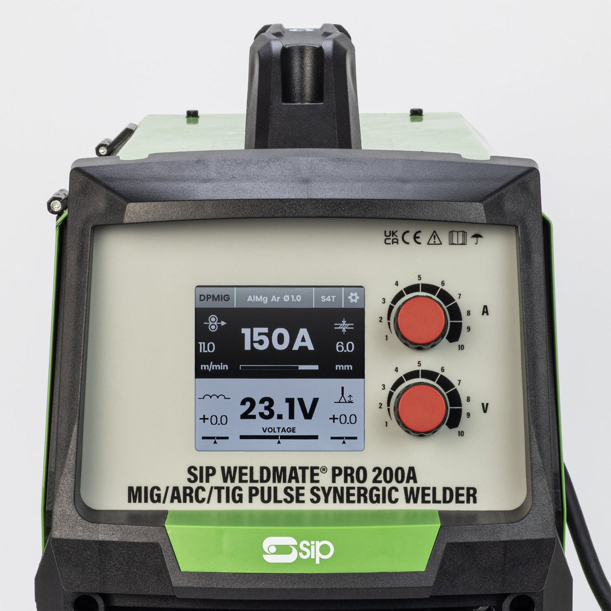 SIP WELDMATE® PRO 200A MIG/ARC/TIG Pulse Synergic Inverter Welder - SIP-05735 - SIP Tools UK - Trade Counter Direct