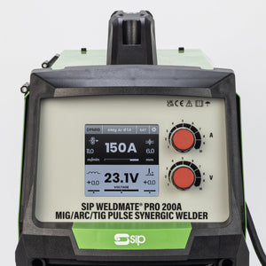 SIP WELDMATE® PRO 200A MIG/ARC/TIG Pulse Synergic Inverter Welder - SIP-05735 - SIP Tools UK - Trade Counter Direct