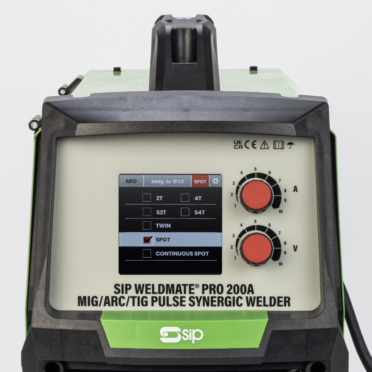 SIP WELDMATE® PRO 200A MIG/ARC/TIG Pulse Synergic Inverter Welder - SIP-05735 - SIP Tools UK - Trade Counter Direct