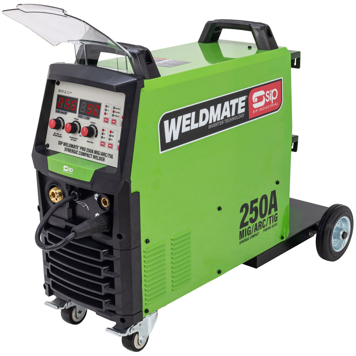 SIP WELDMATE® PRO 250A MIG/ARC/TIG Synergic Compact Inverter Welder - SIP-05752 - SIP Tools UK - Trade Counter Direct