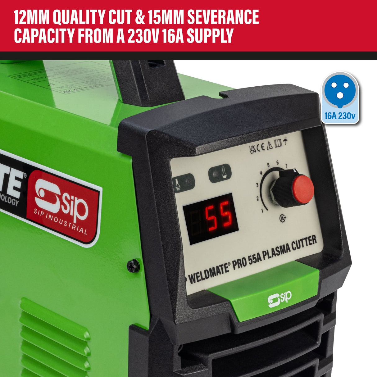 SIP WELDMATE® PRO 55A Inverter Plasma Cutter - SIP-05687 - SIP Tools UK - Trade Counter Direct