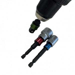 SPI 3 - Piece Quick - Release Socket to Hex Adapter Set – 1/4", 3/8" & 1/2" to 1/4" Hex - SEL9258 - SEL9258 - Select Products - SPI - Trade Counter Direct