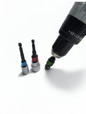 SPI 3 - Piece Quick - Release Socket to Hex Adapter Set – 1/4", 3/8" & 1/2" to 1/4" Hex - SEL9258 - SEL9258 - Select Products - SPI - Trade Counter Direct