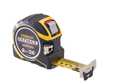Staney FatMax - 8m (26ft) FatMax Autolock Tape Measure - XMS23ATAPE8 - XMS23ATAPE8 - Stanley - Trade Counter Direct