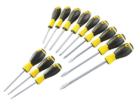 Stanley 0 - 60 - 212 Essential Screwdriver Set, 12 Piece SL/PH/PZ/TX - STA060212 - Stanley - Trade Counter Direct