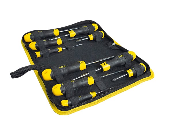 Stanley - 10 Piece Cushion Grip Screwdriver Set in Wallet - XMS23SCREW10 - XMS23SCREW10 - Stanley - Trade Counter Direct