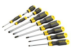 Stanley 10pc Cushion Grip Screwdriver Set - Type - STA564977 - Stanley - Trade Counter Direct