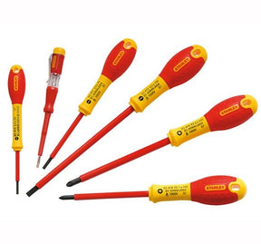 Stanley FatMax Screwdriver Set insulated Parallel & Pozi 6 Piece - STA065443 - Stanley - Trade Counter Direct