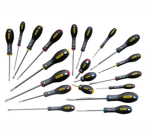 Stanley FatMax Screwdriver Set Parallel/Flared /Phillips /Pozi 20 Piece - 20 Piece Set - STA562572 - Stanley - Trade Counter Direct