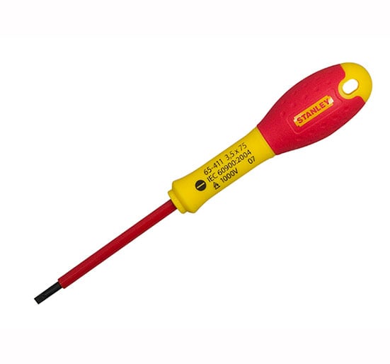 Stanley FatMax Screwdrivers Insulated Slotted - STA065410 - Stanley - Trade Counter Direct