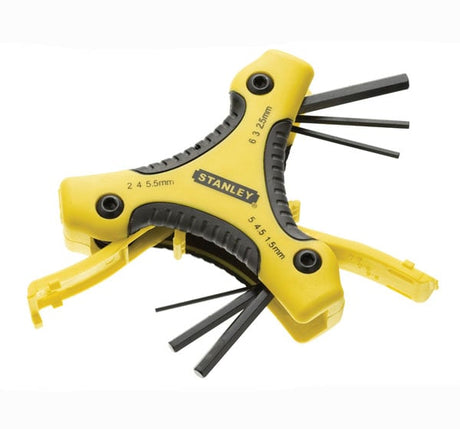 Stanley Hex Key Triangle Set Metric 9 pce (1.5 - 6mm) - 9 Piece Set - STA095935 - Stanley - Trade Counter Direct