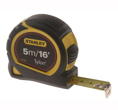 Stanley Pocket Tape 5m/16ft Blade Width 19mm - STA030696N - Stanley - Trade Counter Direct
