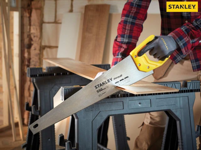 Stanley Sharpcut Handsaw 550mm (22in) 11 TPI - STA120372 - Stanley - Trade Counter Direct