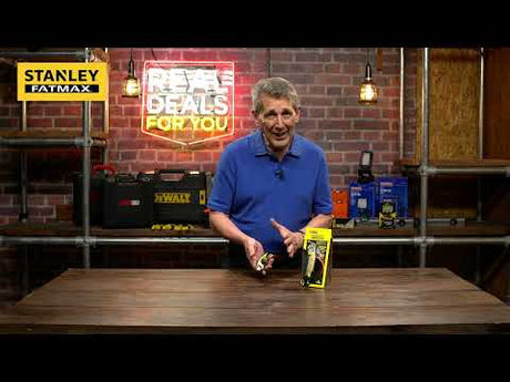 Stanley Snap Off Knife - 18mm Wide with Wheel Lock - XMS22KNIFE18 - XMS22KNIFE18 - Stanley - Trade Counter Direct