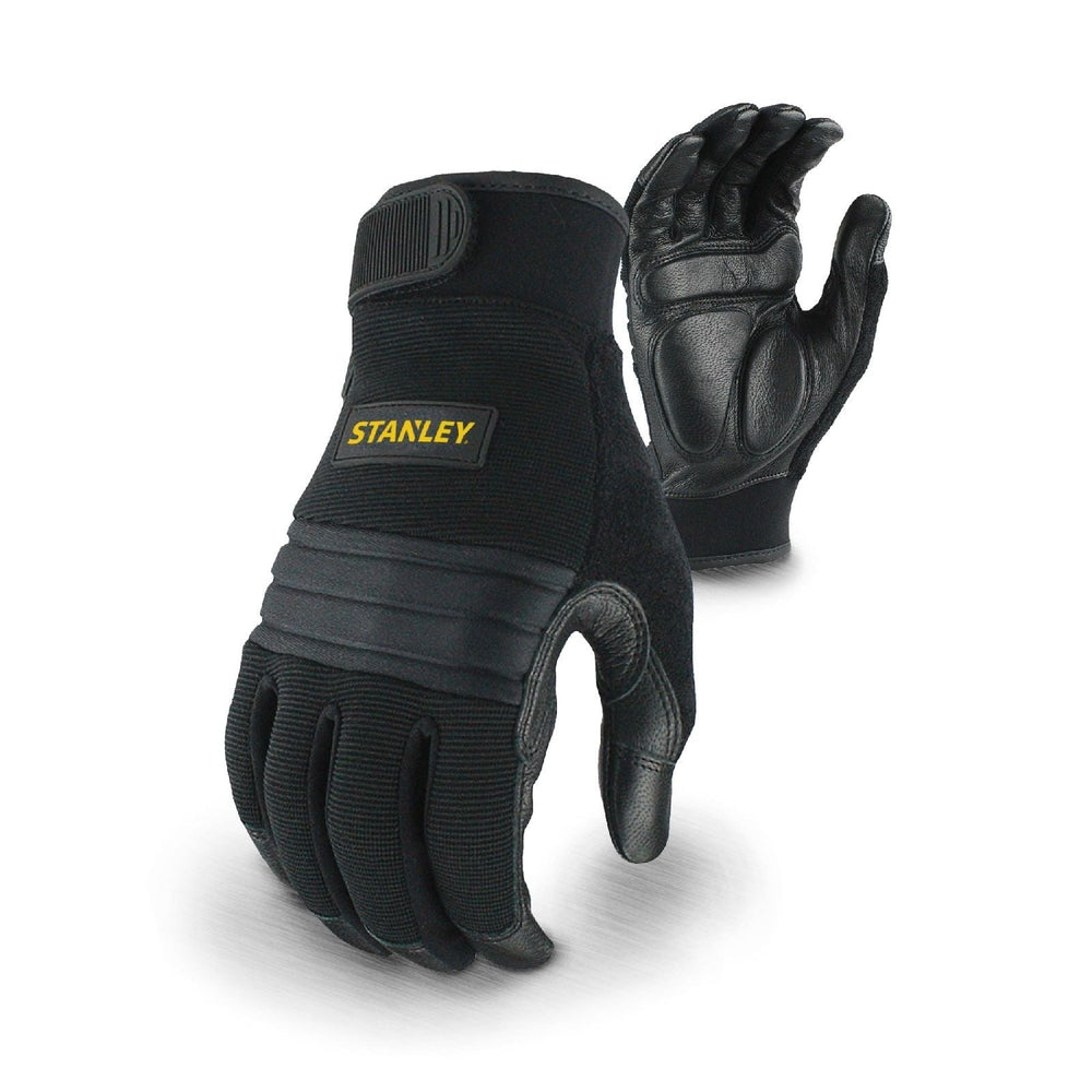 Stanley Vibration Performance Glove - Black - Size Lge (27690 - 46582 - 04) - 27690-46582-04 - Stanley - Trade Counter Direct