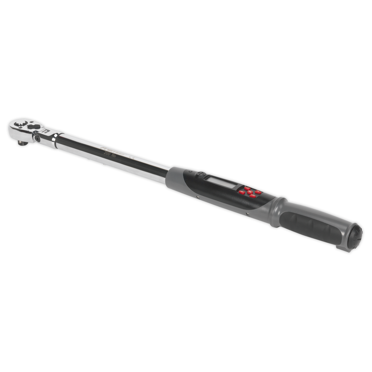 Sealey STW309 Angle Torque Wrench Flexi-Head Digital 1/2"Sq Drive 20-200Nm(14.7-147.5lb.ft)