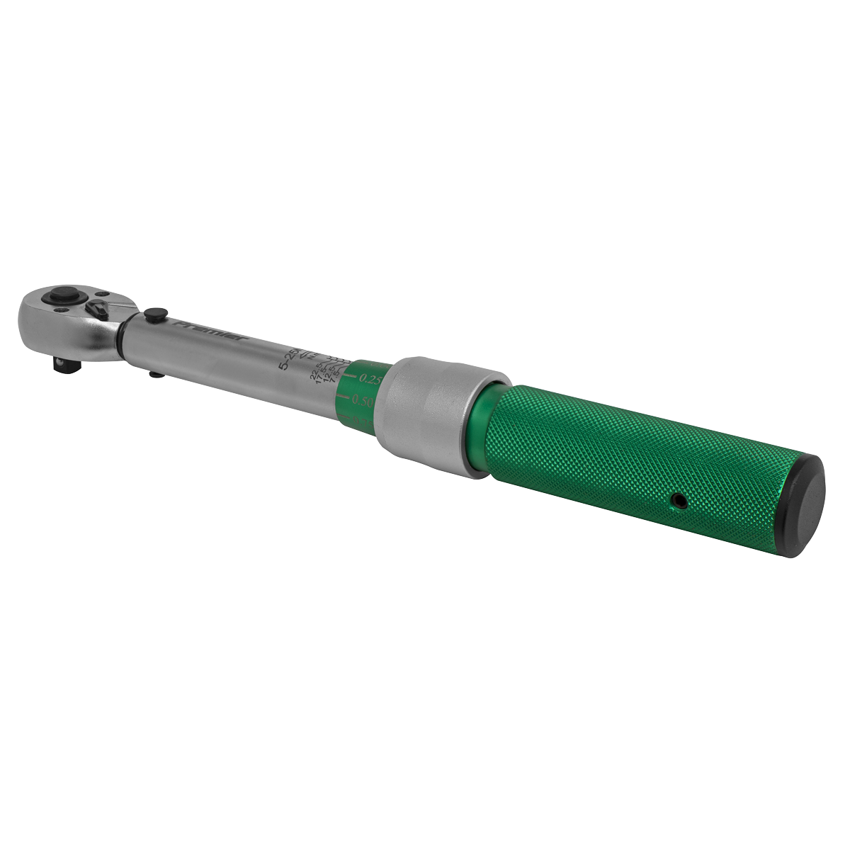 Sealey STW901 Torque Wrench Micrometer Style 1/4"Sq Drive 5-25Nm - Calibrated