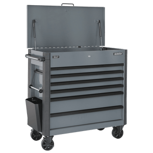 Superline Pro AP366G 6 Drawer Mobile Tool Cabinet with Ball Bearing Slides - Grey - AP366G - Sealey Tools UK - Trade Counter Direct