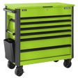 Superline Pro AP366HV 6 Drawer Mobile Tool Cabinet with Ball Bearing Slides - Green - AP366HV - Sealey Tools UK - Trade Counter Direct