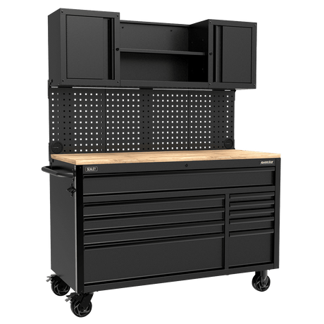 Superline Pro AP5210BE 10 Drawer Mobile Workstation - AP5210BE - Sealey Tools UK - Trade Counter Direct
