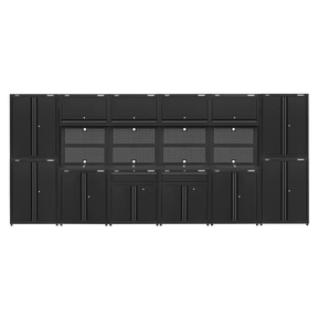 Superline Pro APMS16HFP Rapid - Fit 4.6m Modular Garage Storage System - APMS16HFP - Sealey Tools UK - Trade Counter Direct