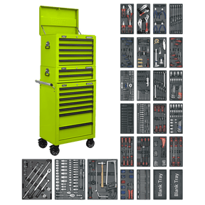 Superline Pro SPTHVCOMBO1 14 Drawer Tool Chest Combination with 1179pc Tool Kit - SPTHVCOMBO1 - Sealey Tools UK - Trade Counter Direct