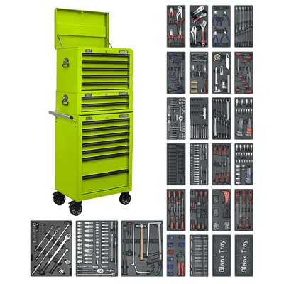 Superline Pro SPTHVCOMBO1 14 Drawer Tool Chest Combination with 1179pc Tool Kit - SPTHVCOMBO1 - Sealey Tools UK - Trade Counter Direct