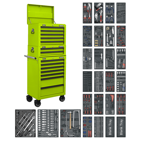 Superline Pro SPTHVCOMBO1 14 Drawer Tool Chest Combination with 1179pc Tool Kit - SPTHVCOMBO1 - Sealey Tools UK - Trade Counter Direct