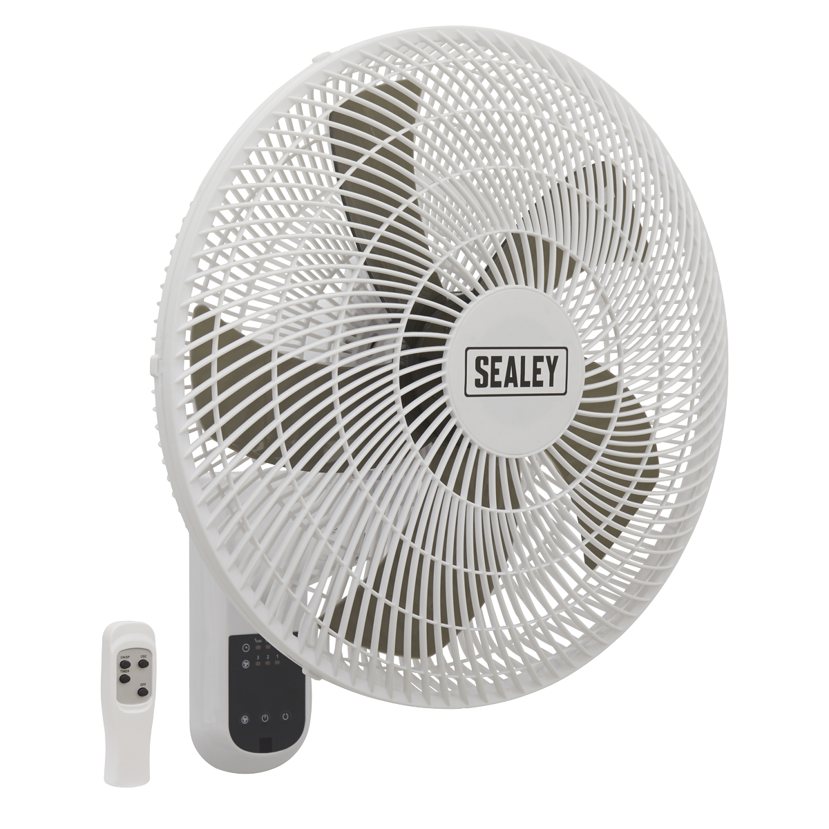 Sealey SWF16WR Wall Fan 3-Speed 16" with Remote Control 230V